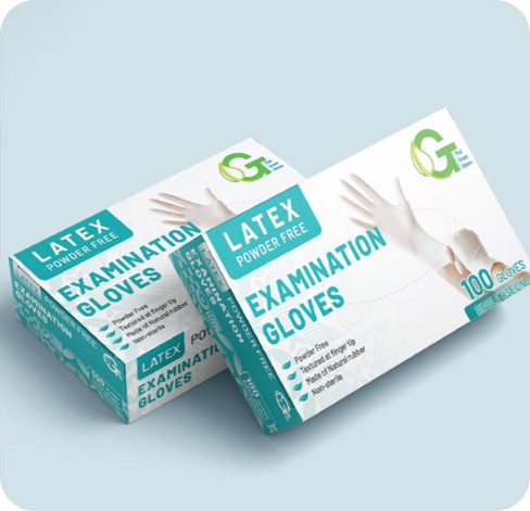 4 latex gloves boxes