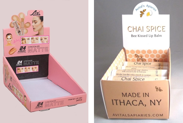 4 lip balm Display boxes