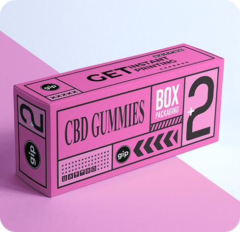 4 long CBD Gummies boxes