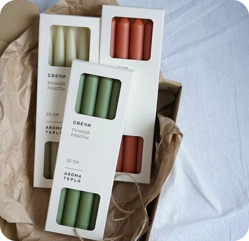 4 pillar candle boxes