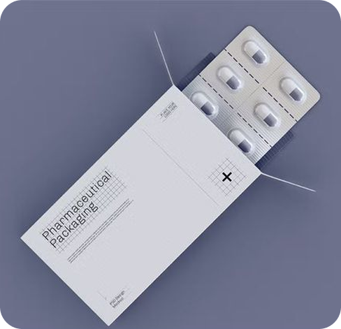 4 pills packaging boxes