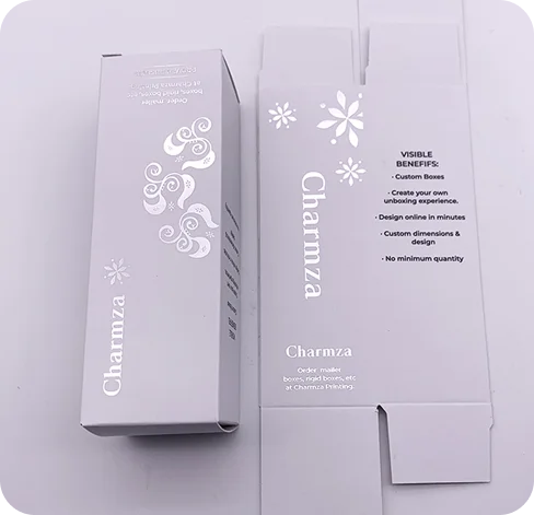 4 rectangle Silver Foil Boxes