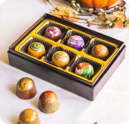 4 six piece Bonbonb Boxes