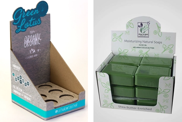 4 soap display boxes