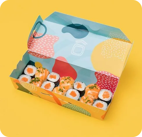 4 take out sushi boxes