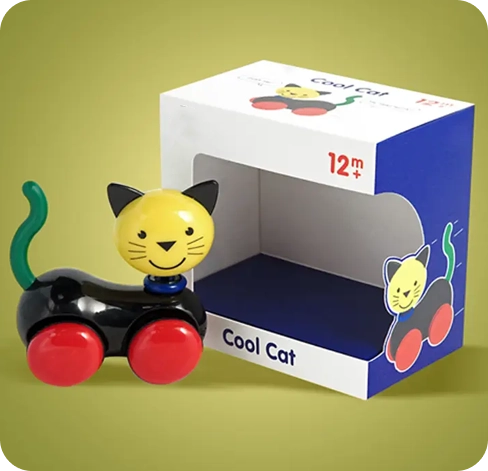 4 tuck top cat toy boxes