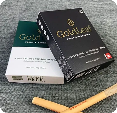 4 tuck top pre roll boxes