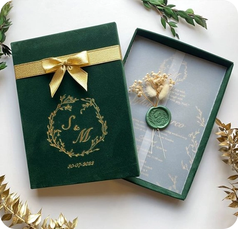 4 two piece Invitation boxes