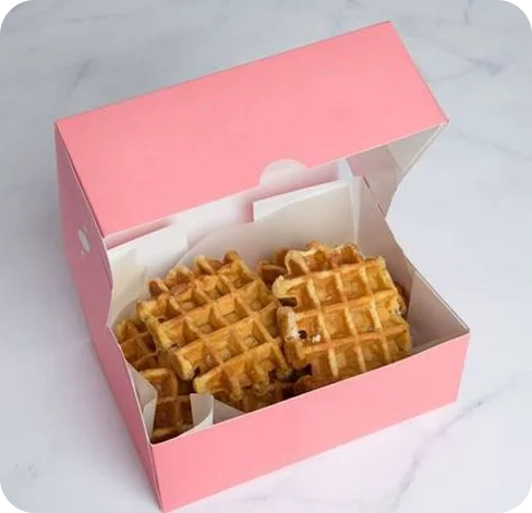 4 waffle boxes