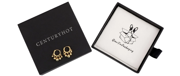 5 Earring boxes with inserts