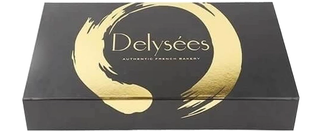 5 Rigid Gold Foil Boxes