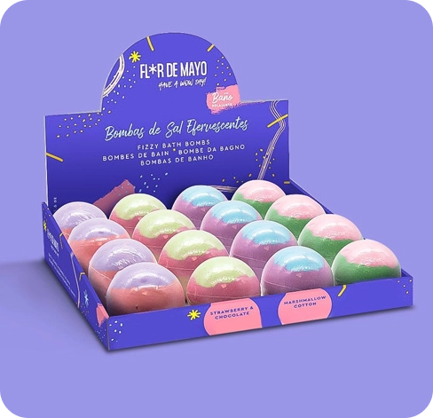 5 bath bomb display boxes