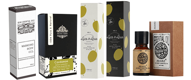 5 body oil boxes