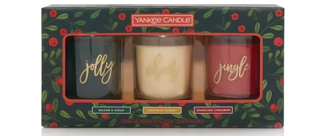5 christmas candle boxes