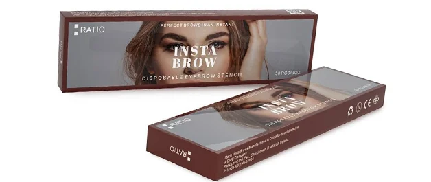 5 eyebrow gel boxes