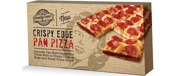 5 frozen pizza boxes