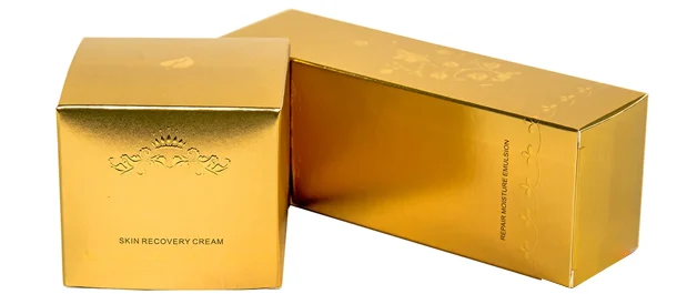 5 gold foil Personal Care Boxes