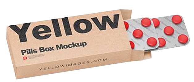 5 kraft pills boxes