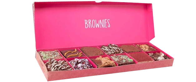 5 long brownie Boxes