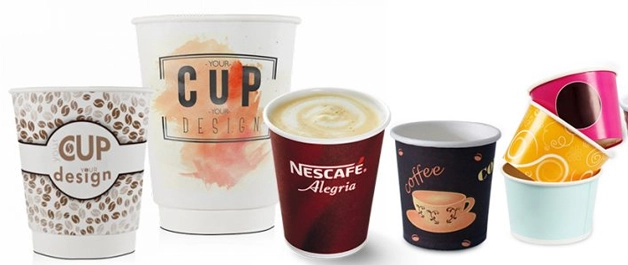 5 paper cups