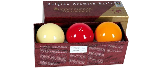 5 snooker ball boxes