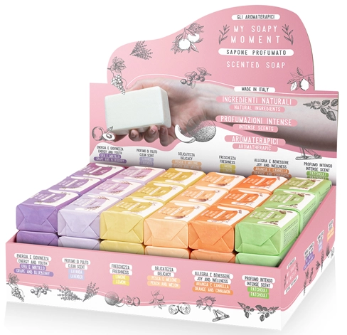 5 soap display boxes