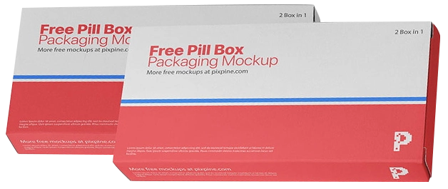 5 tuck top Medicine Boxes