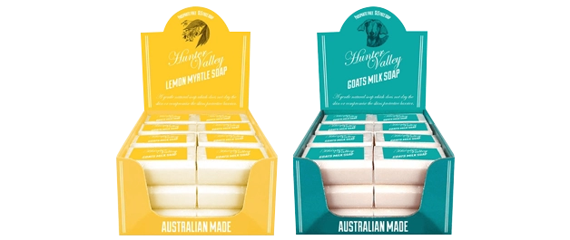 6 soap display boxes