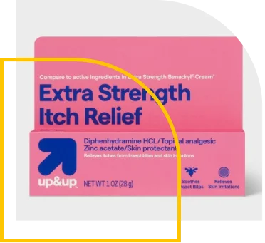 anti itch cream boxes