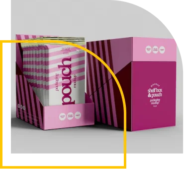 sachet display shipping boxes