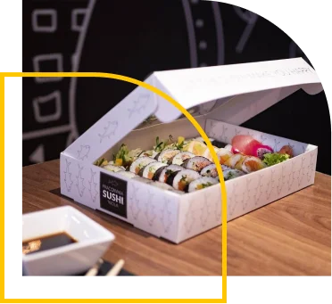 sushi boxes